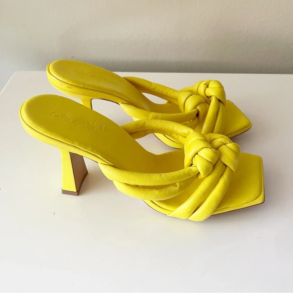 SAKS FITH AVENUE Colletion‎ leather knot heels